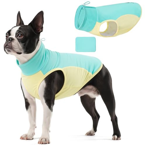 KYEESE Dog Cooling Vest, Breathable Dog T Shirt for Small Dogs Boy, Soft Sun Protection Reflective Tank Top with Cooling I...