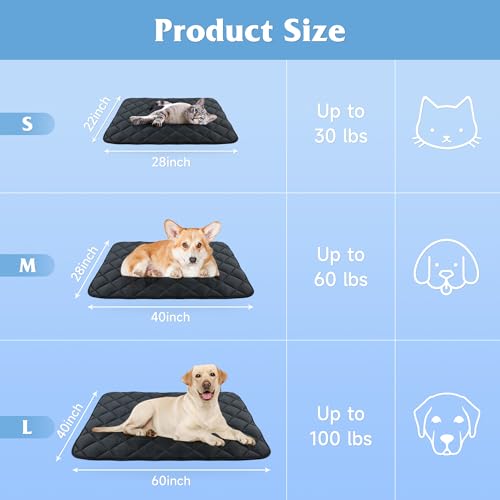 Barklincharm 28"x22" Dog Cooling Mat, Washable Cooling Mat for Dogs, Soft Blanket for Dogs, Cats and Puppies, Small