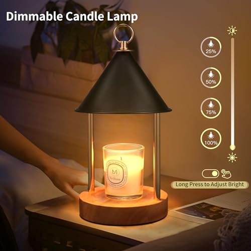 OGACFO Candle Warmer Lamp with Timer and Dimmable, Birthday Gifts Women Mom, Flameless Wax Warmer with Anti-Scald Bi Metal...