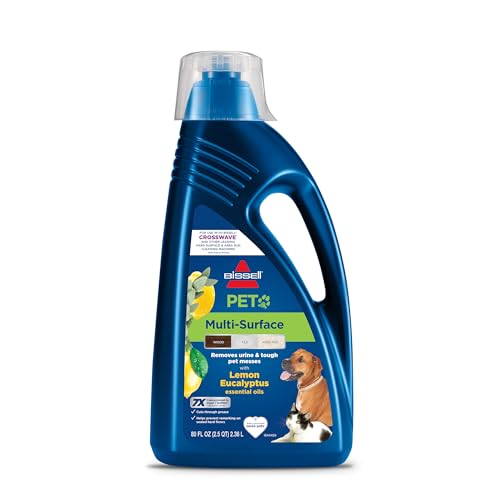 Bissell Multi-Surface Pet with Citrus, 3444G, 80oz, Safe on Sealed Hard Floors and Area Rugs, Removes tough pet messes and...
