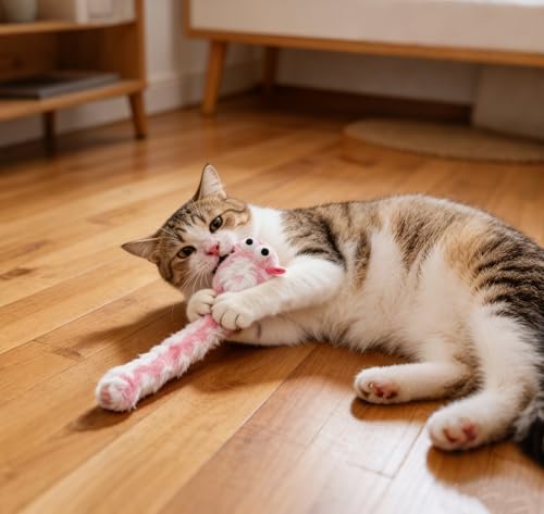 AINTE 20 Pcs Cat Toy Pack Interactive Kitten Toy Set,Including Cute Catnip Chew Rope Springs Mice Crinkle Ball Furry Balls...