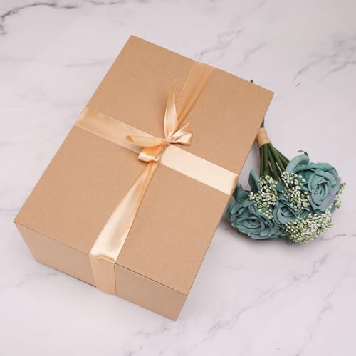 10x7x5 Shipping Boxes Set of 40, Brown Kraft Corrugated Cardboard Boxes Mailers for Packaging, Big Moving Box(25.4x17.8x1...