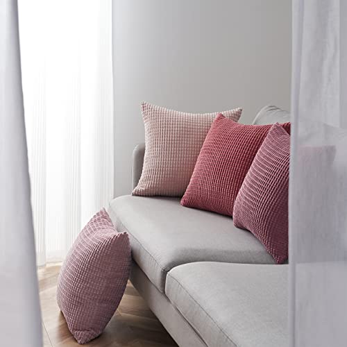 Topfinel Aesthetic Pink Room Decor Throw Pillows Covers for Couch Living Room Bedroom, Coquette Room Decorative Fluffy Cor...