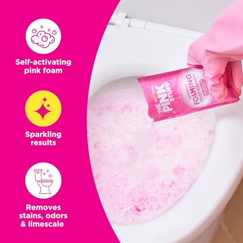 Stardrops - The Pink Stuff - The Miracle Power Foaming Toilet Cleaner - 2 Treatments - Self Activating Pink Foam Pack of 1...