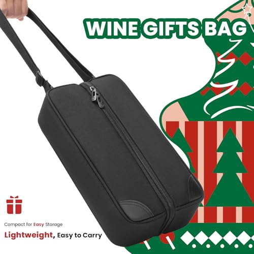 ALLCAMP Wine Bag - Insulated Cooler Bag with Wine Glasses, Bottle Opener & Wine Accessories for Wine Lovers - Portable Win...