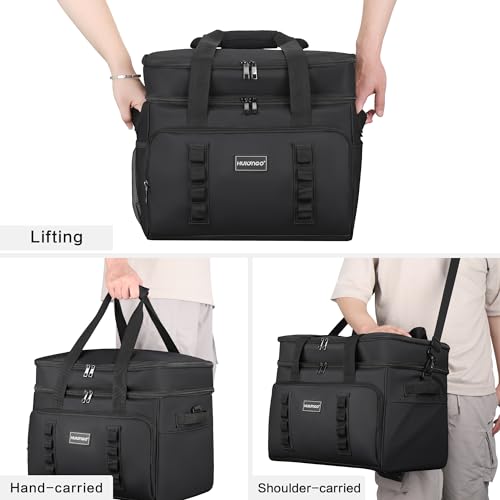 Hulongo Insulated Soft Cooler Bag, Large Ice Coolers Soft Sided Ice Chest for Beach, Collapsible and Portable