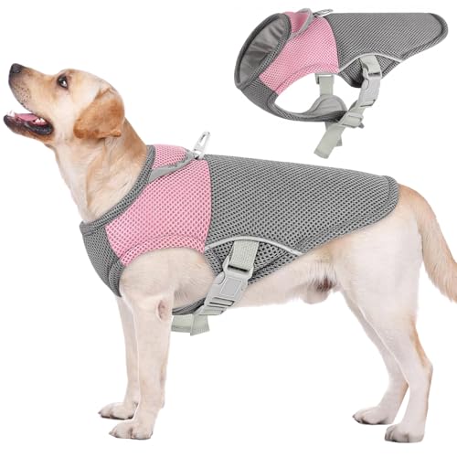 AOFITEE Cooling Vest for Dogs, Breathable Dog Cooling Vest with Harness D-Ring, Dogs UV Protection Shirt Pet Cooler Jacke...