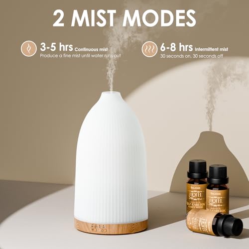 SALKING Essential Oil Diffuser, 100ml Aromatherapy Diffusers with Adjustable Mist Mode Timer Setting, Ultrasonic Diffusers...