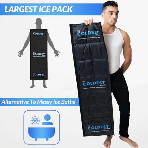 Coldest Extra Large Ice Pack for Back and Full Body - Cold Compress for Pain Relief, Ice Blanket for Sleeping or Ice Pad P...