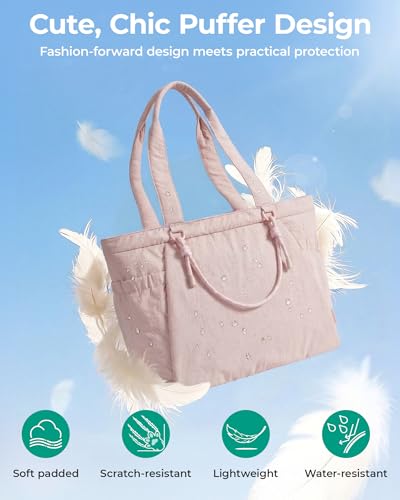BAGSMART Yoga Tote Bag for Women with Knotted Handle, Lightweight Pilates Bag with Yoga Mat Holder, Gym Bag for Work Trave...