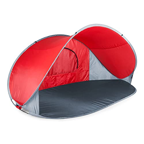 PICNIC TIME NCAA Georgia Tech Yellow Jackets Manta Portable Beach Tent, Pop Up Tent, Beach Sun Shelter Pop Up, (Gray with ...