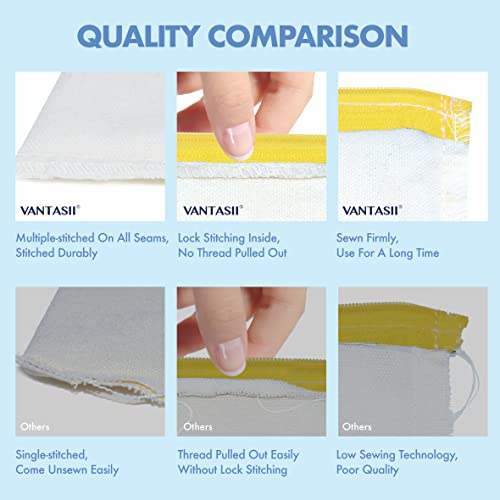 8 Pack Canvas Colorful Zipper Bags, DIY Craft Bags Travel Canvas Makeup Pouches for Cosmetic Toiletry Stationery Storage (...