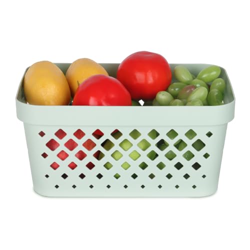 Glad Plastic Baskets for Organizing, Set of 6 | Pantry Storage for Under Counter, Linen Closet, and Bathroom | Nesting She...