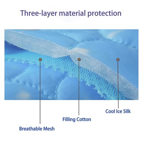 Nonshio Dog Cooling Mat, Washable Portable Pet Cooling Pad for Dogs Cats, Indoor Outdoor Sleeping Mat - Keep Cool for Pets...