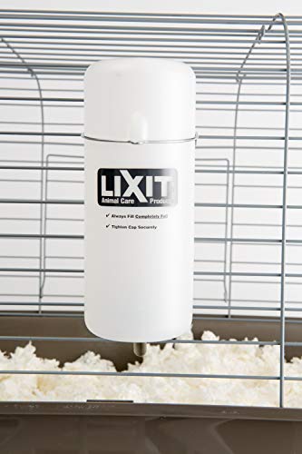 Lixit Small Animal Wide Mouth BPA-Free Water Bottle, 32 Oz, Translucent