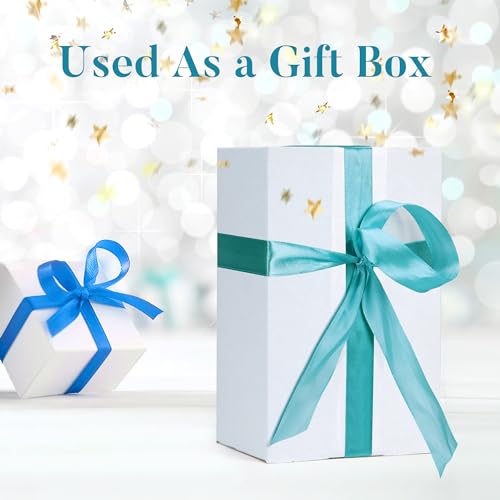 SPEPLA Shipping Boxes 9x6x4 Set of 6, White Corrugated Cardboard Box for Mailing Business Packaging