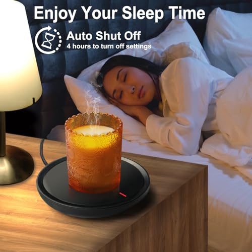 Candle & Coffee Warmer for Desk - Auto Shut Off