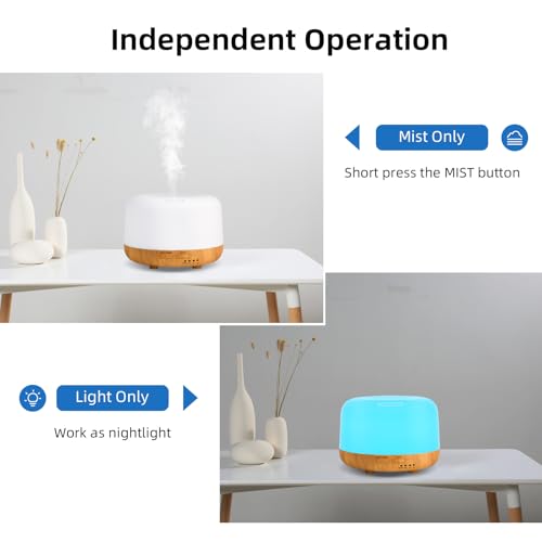 SPLITSKY Aromatherapy Essential Oil Home Diffuser with Remote Control, 300ML Large Room Cool Mist Air Humidifier, 8 Hours ...