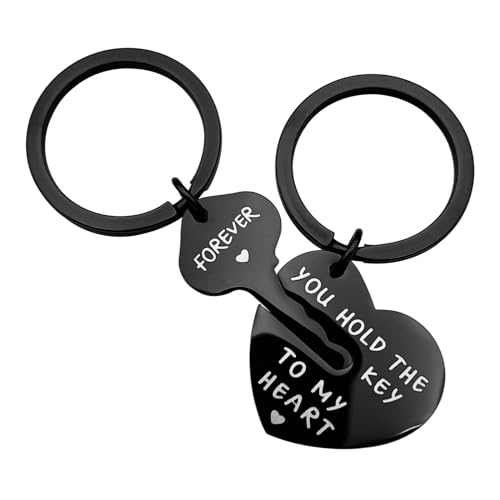 LEQIEC Couple Gifts Keychain My Person Love You Puzzle Piece Heart Keychain His Crazy Her Weirdo Valentines Day Him Boyfriend