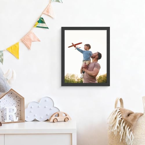 PEALSN 8x10 Picture Frame Set of 15, Wall Gallery Photo Frames for Wall Mounting or Tabletop Display, Black