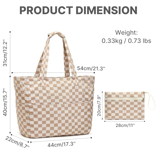 G4Free Beach Bag Waterproof Sandproof, Large Foldable Beach Tote with Zipper for Women, Pool Travel Swim Grocery Tote Bags