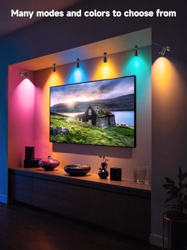 Tyute RGB Color Changing Spotlights - 16 Million Colors, LED Spotlight lamp with App & Remote Control, Dimmable LED Downli...