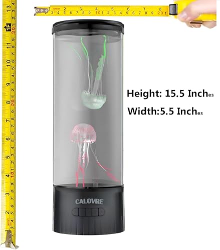 CALOVER Large Jellyfish Lamp Gifts for Kids Adults Electric Fantasy Tank Aquarium Night Mood Light for Birthday Holiday Ho...