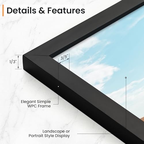 Venusmiles 12x16 Picture Frame, Display 12x16 Photo Frames - High Definition Plexiglass - Vertical and Horizontal Display...