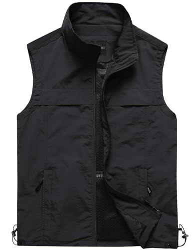 Gihuo Men's Lightweight Quick Dry Outdoor Multi Pockets Fishing Vest
