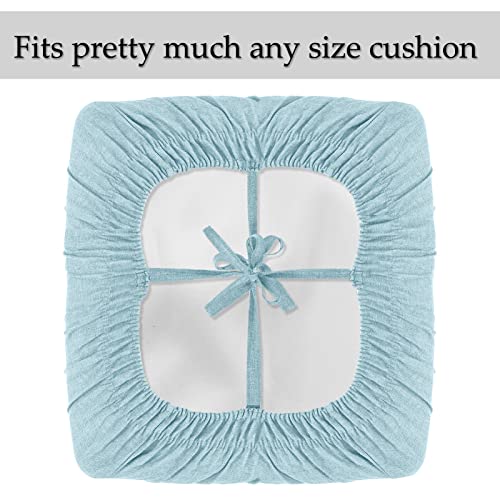 Naturoom Linen Couch Cushion Covers, Sofa Furniture Protector Slipcover with Bottom Tie Rope, Soft Non-Slip Wrinkle Sticky...