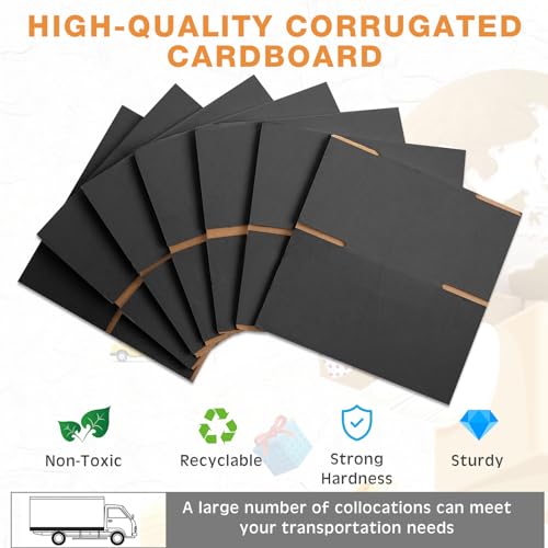 Yeaqee 72 Pcs Shipping Boxes Corrugated Cardboard Small Shipping Boxes for Packaging Mailing Packing Moving Small Business...