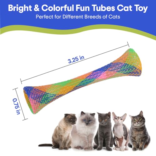 SPOT Kitty Fun Tubes Cat Toy | Bouncy Cat Toy with Catnip Inside for Cats and Kittens to Bite, Swat and Chase | Interactiv...