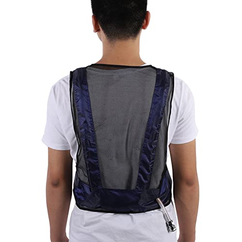 Garosa Adult Cooling Vest with Adjustable Vortex Tube Technology, Compressed Air Powered, Blue, Cotton and Oxford Fabric, ...