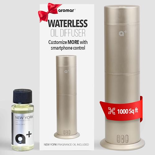 AROMAR Smart Waterless Oil Diffuser - Cold-Air Essential Scent Machine, App-Controlled, Covers 1000 Sq.Ft - Includes 'New ...