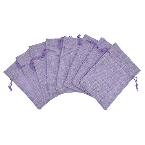 Bezall 20Pcs Burlap Bags with Drawstring 2.7 x 3.5 Inch, Linen Small Party Favor Gift Bags Jewelry Pouches Sachet Sacks fo...