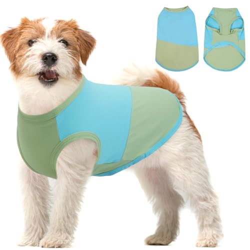 BRKURLEG Dog Cooling Vest, UPF 50+ Sun Protection Dog Cooling Shirts, Breathable Quick Dry Vest for Small to Large Dogs & ...