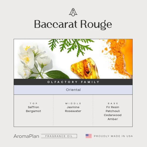 AromaPlan Hotel Scents Inspired by Baccarat Rouge 5 Fl Oz (148ml), Home Luxury Aroma & Hotel Fragrance Diffuser Oil for Ar...