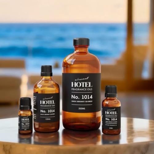 AirScent Hotel Diffuser Oil No. 1014 - The Iconic 5-Star Hotel Coastal Blend - Lemon Bergamot Sea Breeze - Fragrance Oil f...