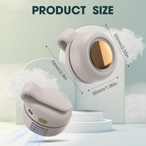 Xing Chen Hai Yang Portable Silent Mini Bladeless Fan Clip On, Adjustable 3 Speeds Suspended, Waist Fans forclip onfan for...