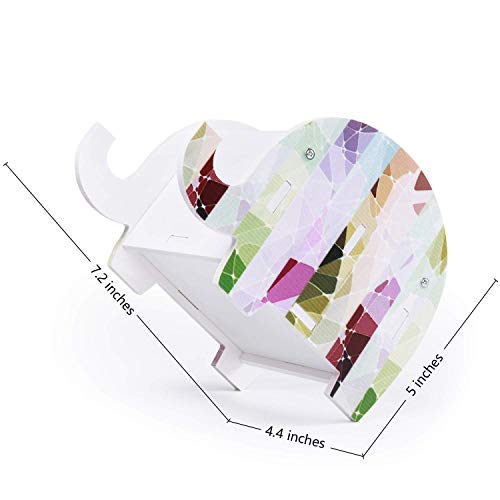 MOKANI Pen Pencil Holder for Desk Cute Elephant Gifts Desk Organizer Marker Makeup Brush Holders Workspace Organizers Offi...