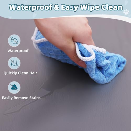 WAYIMPRESS Large Dog Crate Pad Bed, Waterproof Outdoor Pet Bed for Large Dogs, Pet Bed with High Resilience Foam,Wipe Clea...