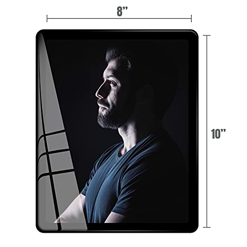 Bluesun 8x10 Picture Frame Black Standing can be Vertical and Horizontal - Real Glass Frames, Cool 8×10 Photo Frame, Wall ...