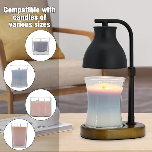 Candle Warmer Lamp with Timer - Electric Adjustable Candle Lamp Warmer, Birthday Gifts for Women, Mothers Day Gifts for Mo...