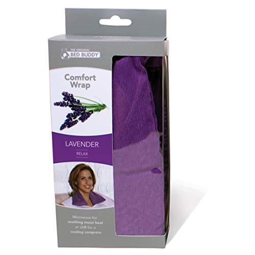Bed Buddy Heated Aromatherapy Neck Wrap, Lavender Scented - Microwavable Hot & Cold Therapy for Sore Muscles, Stress Relie...