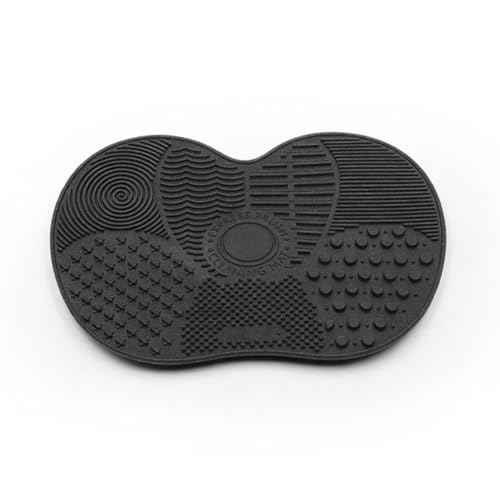 Silicone Makeup Brush Cleaner Mat, Scrub Pad with Suction Cup, Make Up Brushes Cleaning Mats Pads for Make Up Cosmetic Bru...