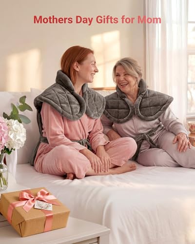 iDOO Heating Pad for Neck and Shoulders and Back for Pain Relief, Mothers Day Gifts for Mom Women Men Elderly, FSA Eligibl...