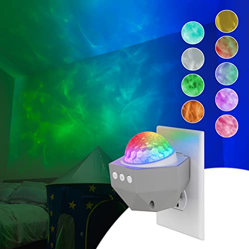 Enbrighten Galaxy Projector Plug in Night Light for Kids LED Lights for Bedroom Space Nightlight Aurora Playroom Game Room...