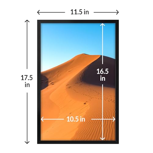 LaVie Home 11x17 Picture Frame for Wall Display, 11x17 Black Picture Frame with HD Plexiglas, 11 x 17 Poster Frame 1 Pack,...