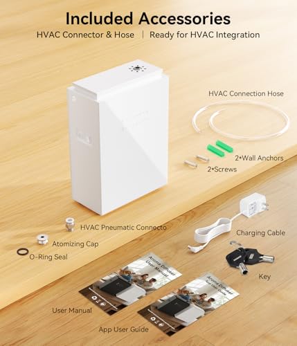 FYNTRA 5500 Sq.Ft Waterless Diffuser - HVAC System, Essential Oil Diffuser with WiFi & Bluetooth App Control, Whole House...