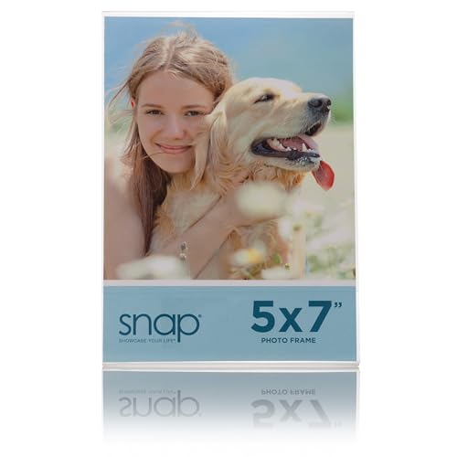 Snap 5x7 Clear Acrylic Self Standing Frame, Set of 12